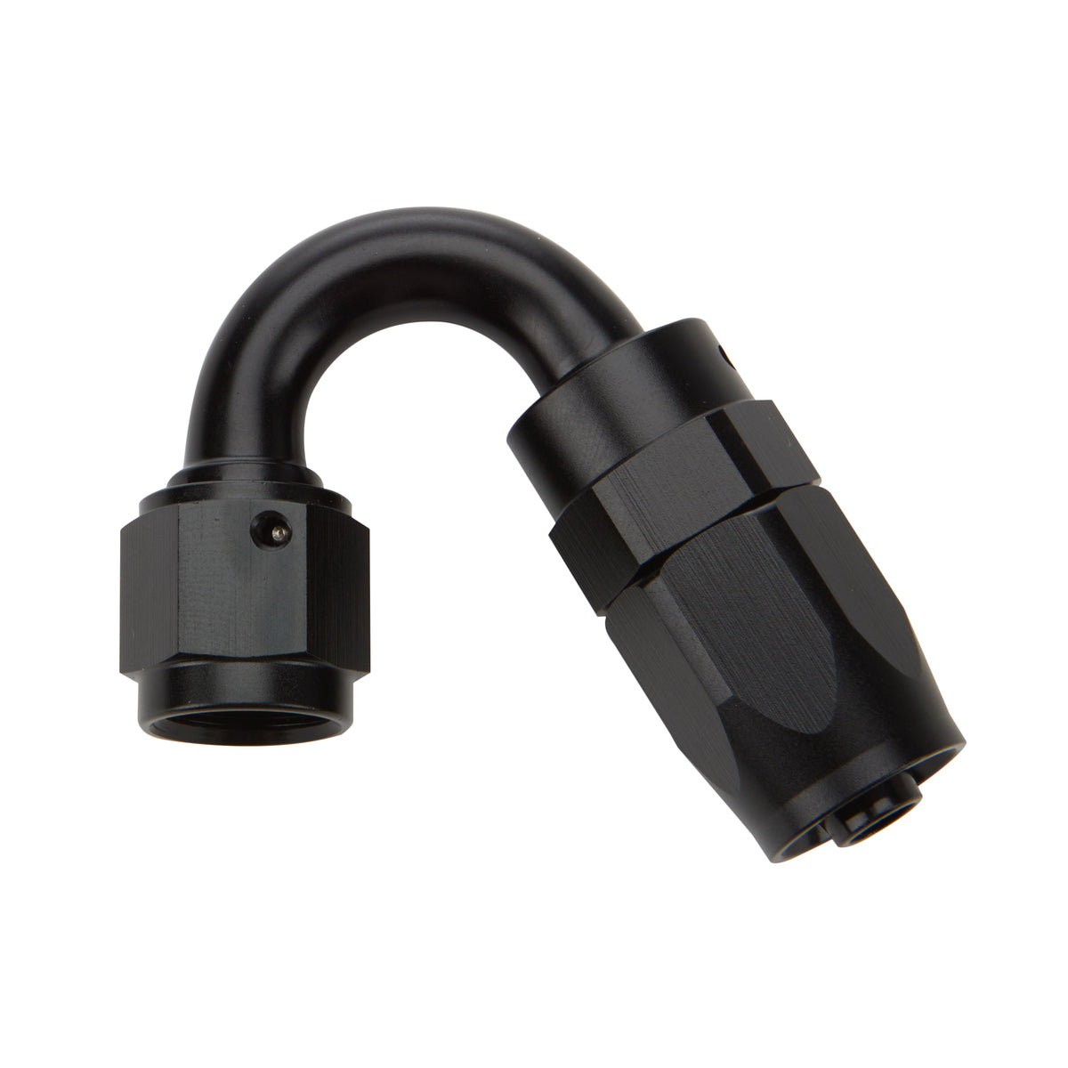 Reusable Hose End Black 150 Deg Elbow -16