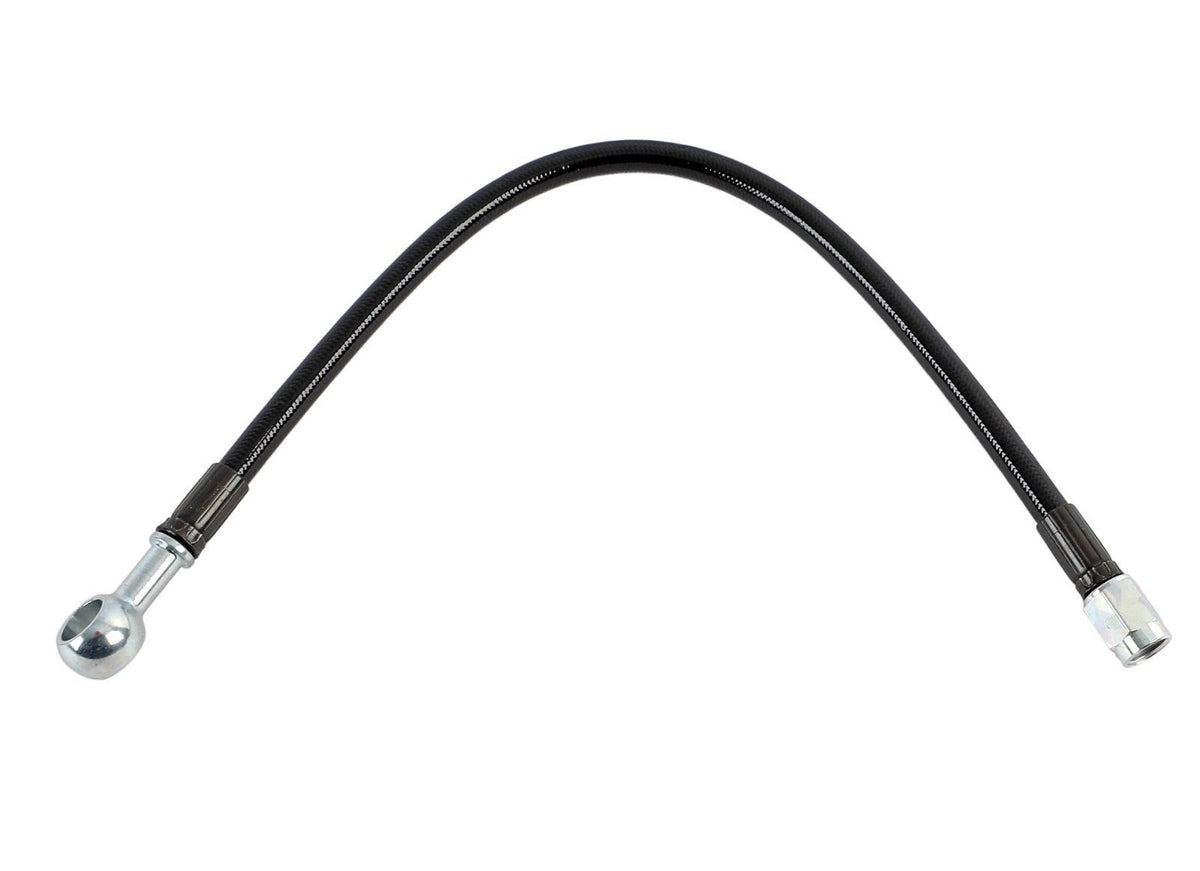 3AN Sraight to 3/8 Banjo Hose Assembly Black