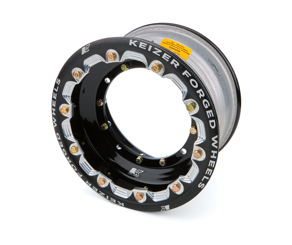 Wheel 4-Pin 10x6 3in BS w/Bdlk & Tabs Black