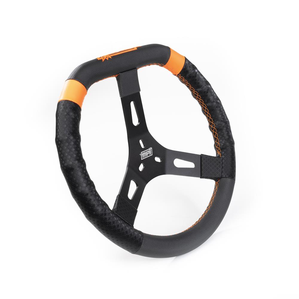 MPI 14" RG Grip Flat-Top Aluminum Steering Wheel