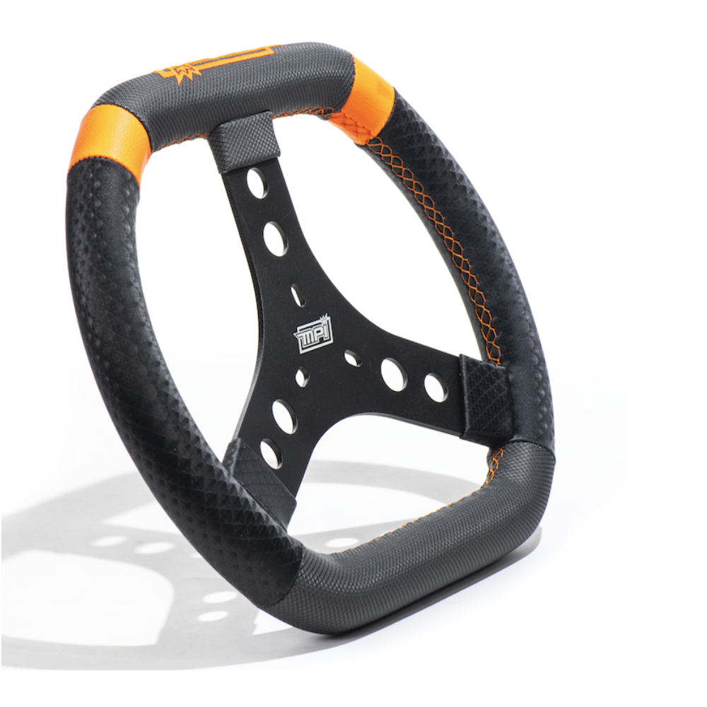 MPI Aluminum Flat Top/Bottom Kart Steering Wheel