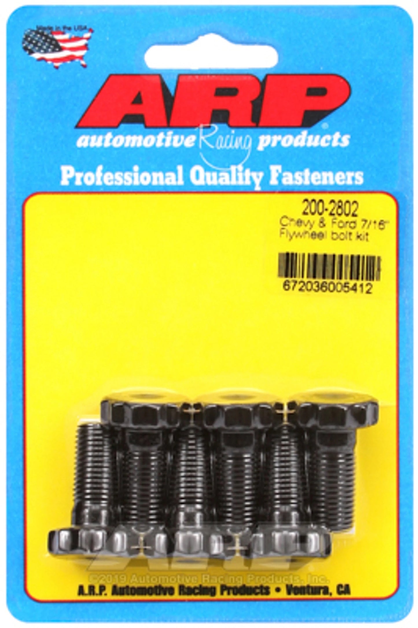 ARP 200-2802 Chevy & Ford 7/16" flywheel bolt kit