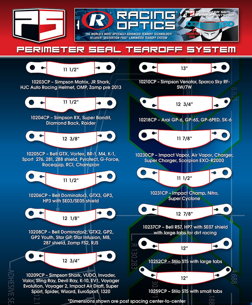 Bell Dominator.3/ Gtx.3/ Gp.3/ Hp.3 With Se03/Se05 Shield-2 Mil Perimeter Seal Laminated-Tearoffs