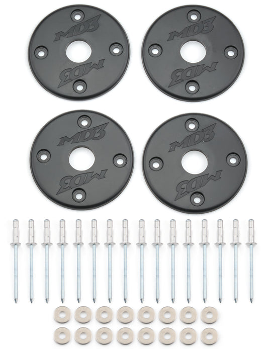 Scuff Plate Plastic Black 4-Pack MD3