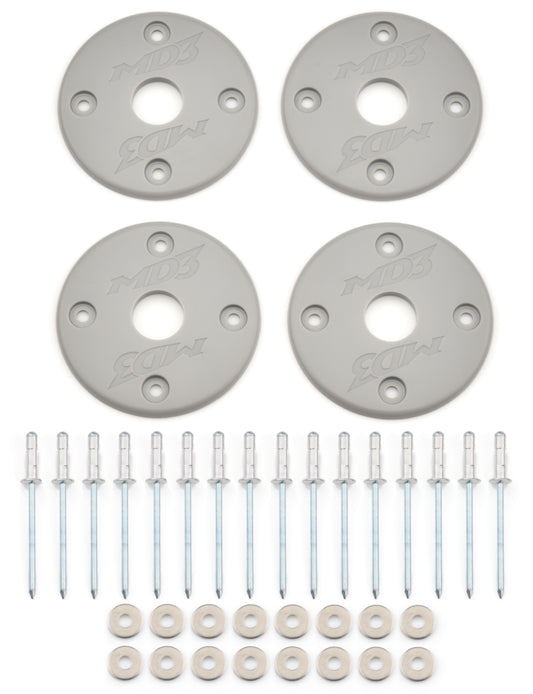 Scuff Plate Plastic Gray 4-Pack MD3