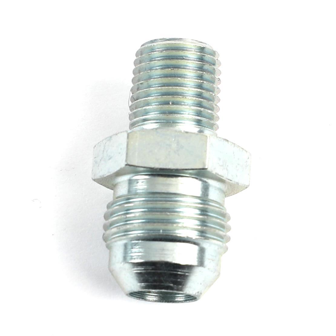 8an x  1/4-MPT  Straight Adapter Fitting - Steel