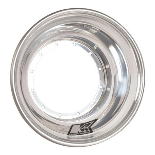 Wheel Half 12-Blt 10in x 3in Polished Brake Bell