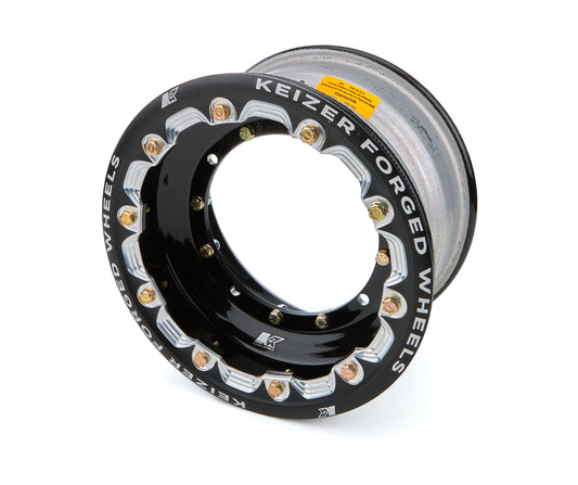 Wheel 4-Pin 10x6 3in BS w/Bdlk & Tabs Black