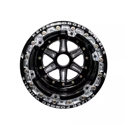 Wheel Splined 15x17 Blk Outer Beadlock 4in BS