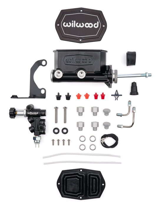 Tandem M/C Kit W/Prop Valve 7/8IN Black