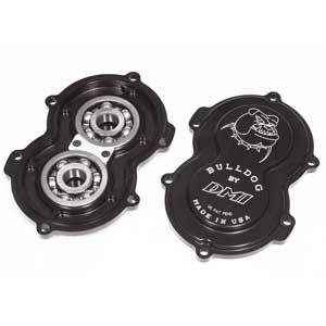 DMI Billet Alum. Rear Cover w/ Bearings - Black