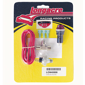 Longacre Gagelites Warning Light Kit - 20 psi Oil Pressure 1/8" NPT
