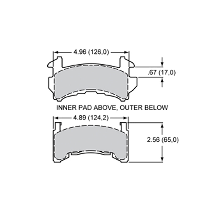 A Type Brake Pad Metric GM